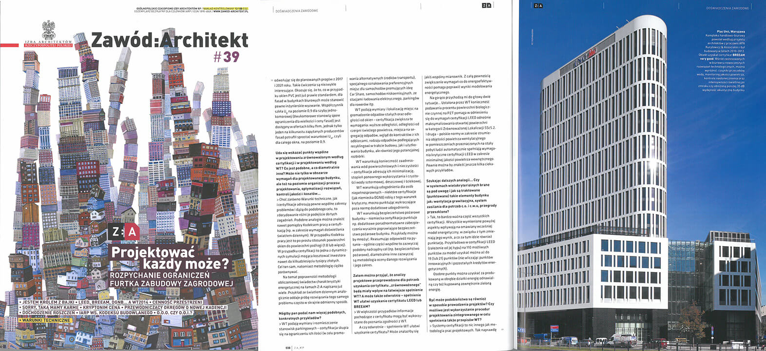 Plac Unii- Zawód: Architekt 08/2014